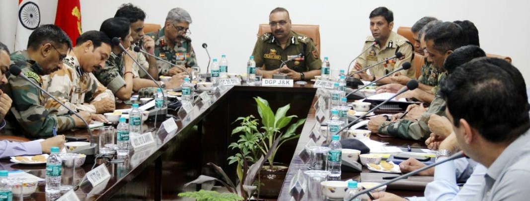DGP chairs high level meeting at PCR Jammu, reviews law & order, security situation