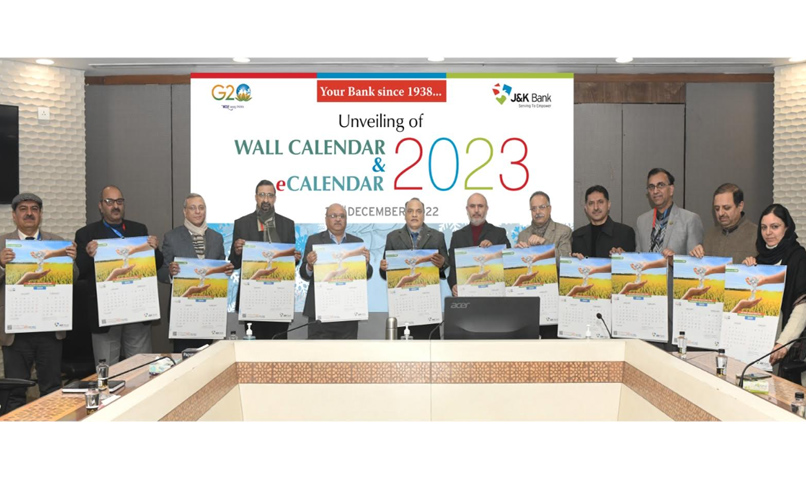 J&K Bank unveils its Wall Calendar – 2023