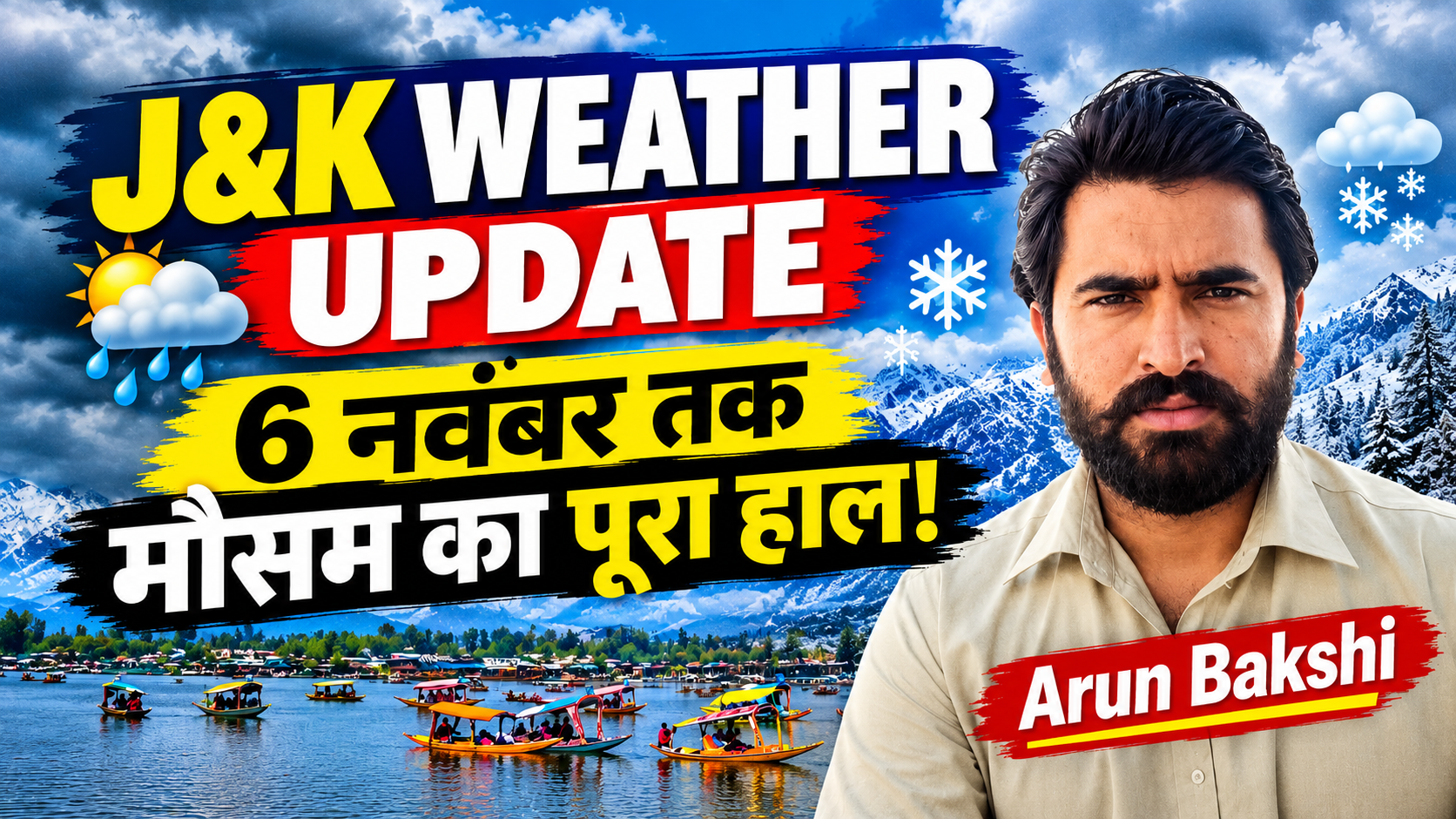 Jammu & Kashmir to Witness Mostly Dry Weather Until November 6