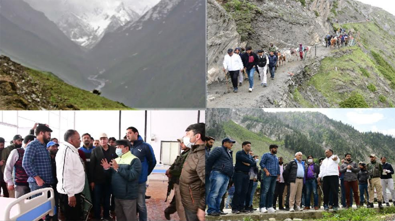 Div Com Kashmir inspects SANJY-2022 preparedness along Baltal route
