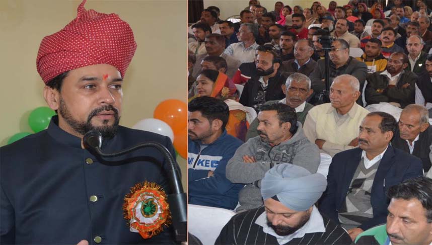 Conducting Block Development Council Elections in J&K a historical step: Anurag Thakur