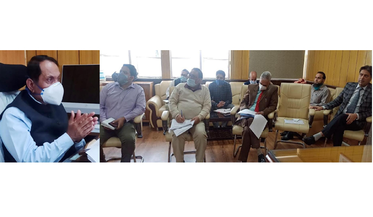 Advisor Bhatnagar reviews performance of Higher Education Department