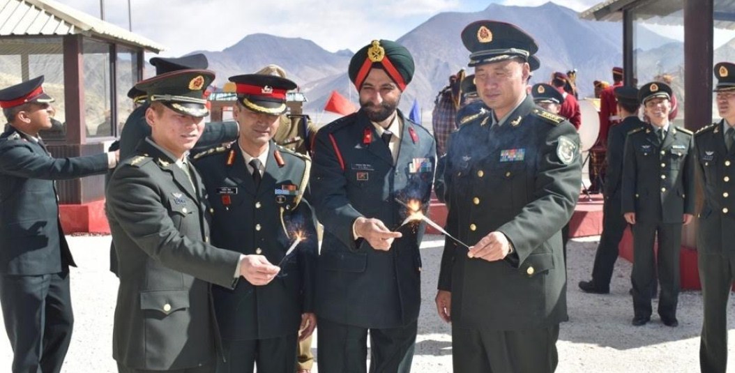 CEREMONIAL BORDER PERSONNEL MEET HELD BETWEEN INDIAN ARMY AND CHINESE PLA ON THE OCCASION OF DIWALI IN EASTERN LADAKH