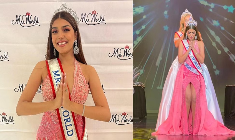 Jammu girl Sargam Koushal Is Mrs World 2022 ,Brings Crown Back After 21 Years for India