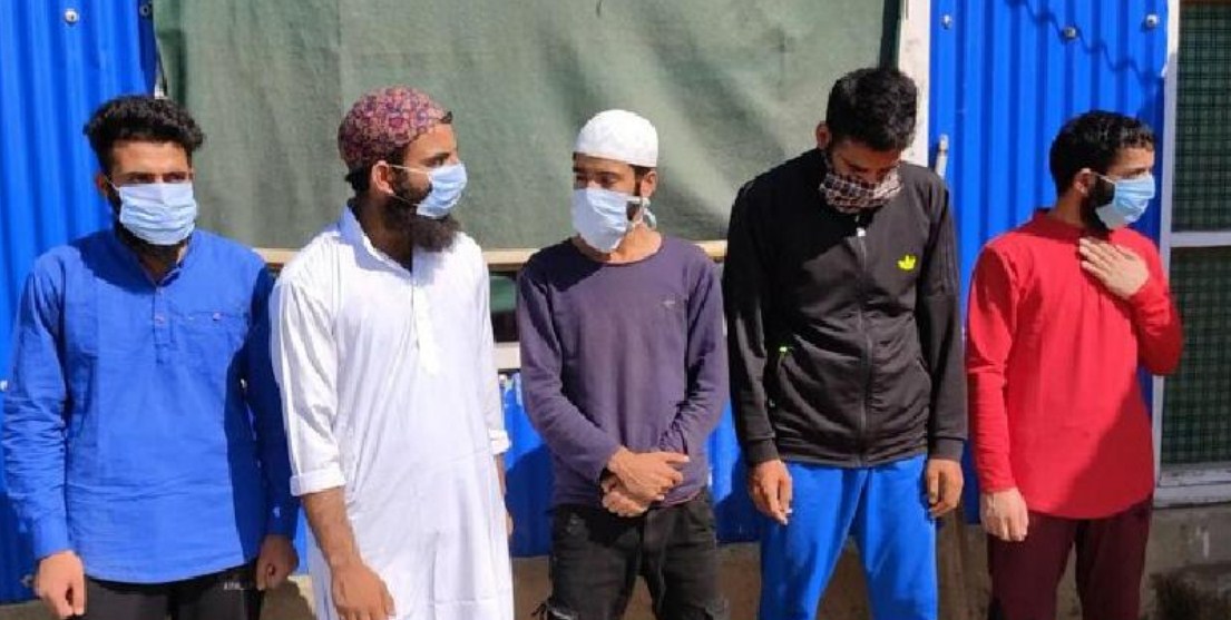Bandipora Police Busted ISJK module, 05 associates arrested, Incriminating material and  Ammunition Recovered