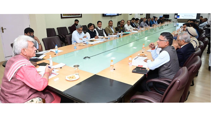 Lt Governor reviews Winter preparedness of various departments across the UT