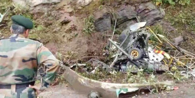 Indian Army's Cheetah helicopter crashes in Bhutan, 2 pilots killed