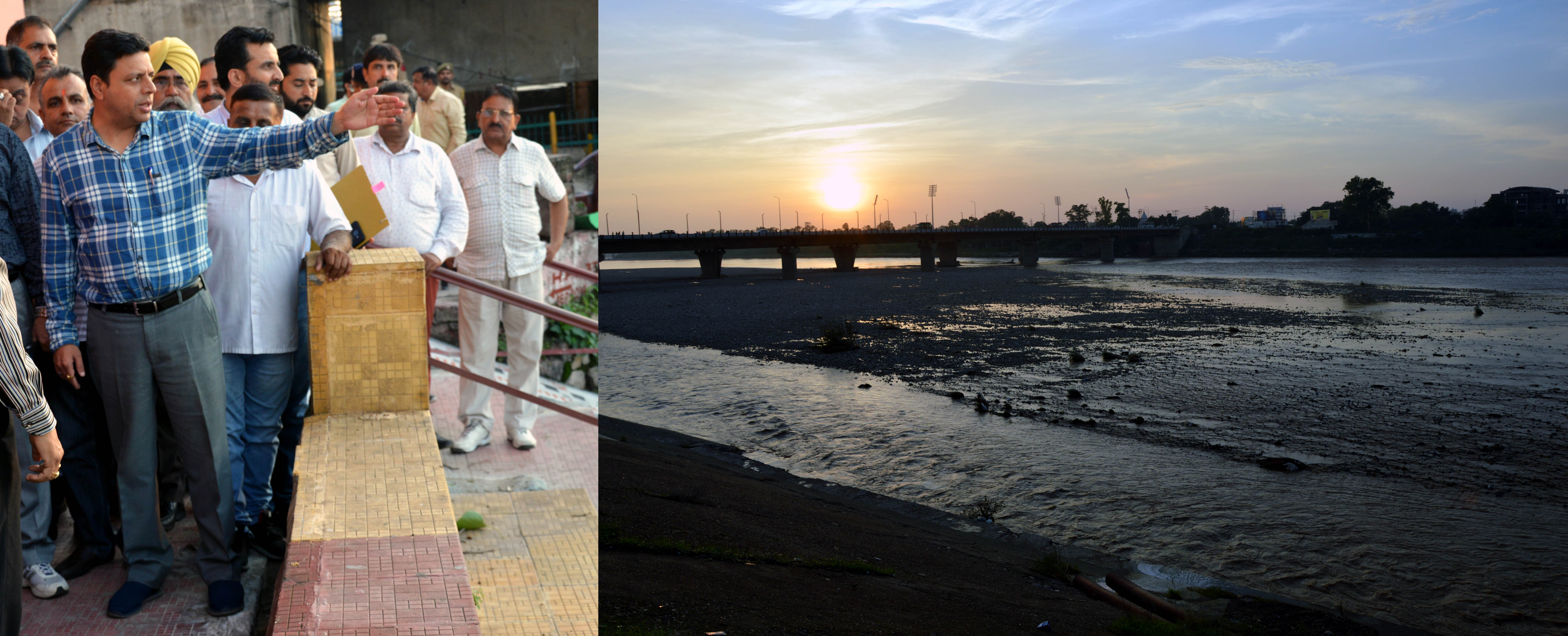 Div Com directs initiation of beautification work along Vikram Chowk Tawi view