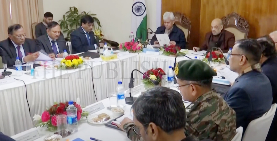 Amit Shah holds high-level meeting with officials in Jammu over security related issues