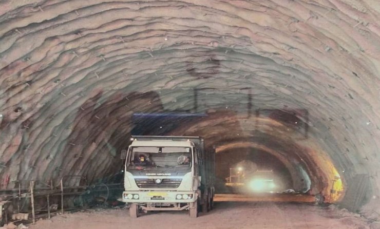 60 percent work completed on India’s longest rail tunnel in J&K
