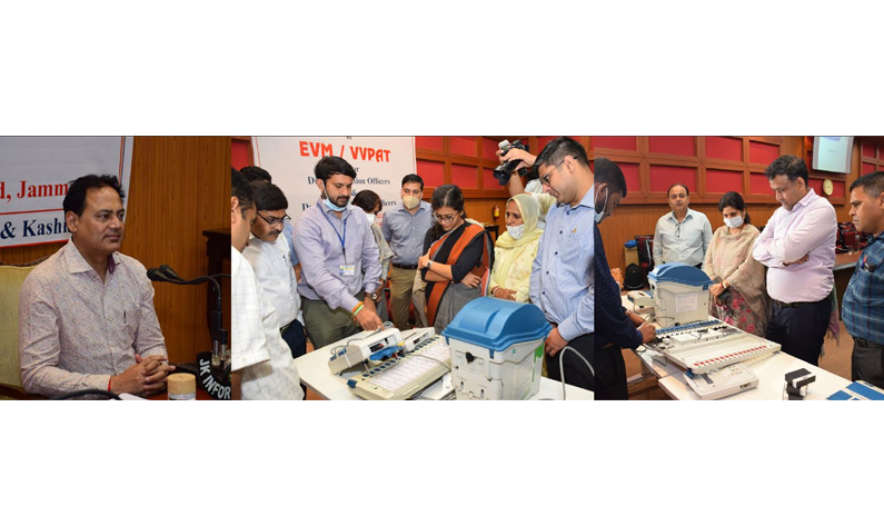 ECI conducts One Day Workshop of First Level Checking on EVM/ VVPAT for DEOs, DDEOs of Jmu Div