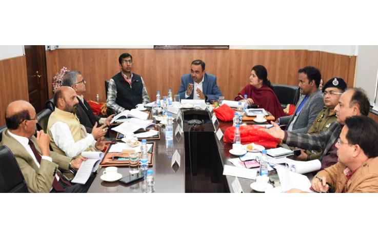 Div Com chairs Board meeting of Shri Shiv Khori Shrine Board