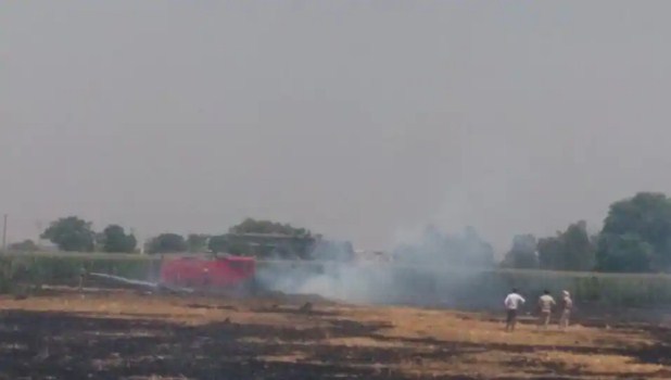 Air Force jet crashes in Punjab’s SBS Nagar, pilot ejects safely