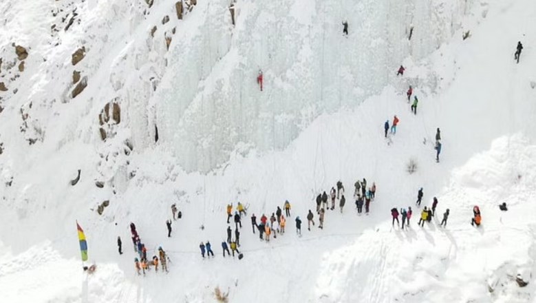 ITBP organizes first-ever ice wall climbing competition in Ladakh