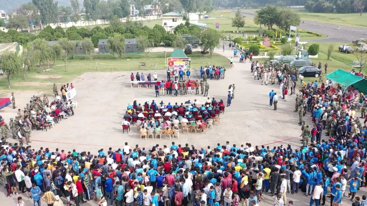 Army organized marathon with 'swach bharat, green bharat' mission