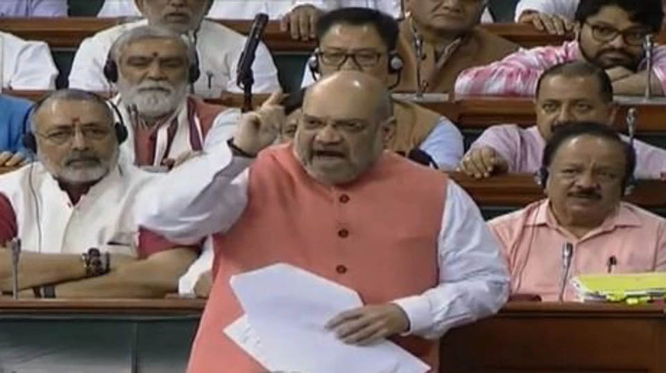 ‘We will die for Kashmir’: says Amit Shah during Lok Sabha debate