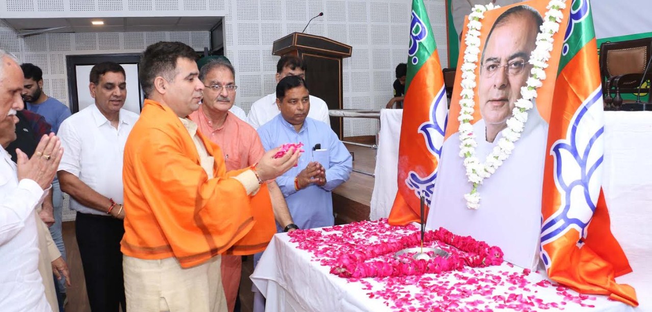 BJP remembers Arun Jaitley, pays tributes