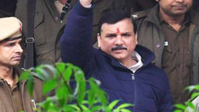 Sanjay Singh walks out of jail a day after getting bail in excise policy case