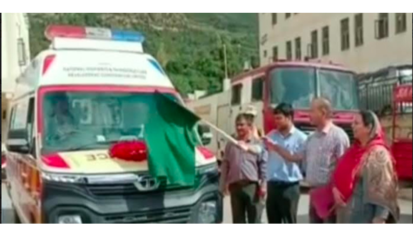 DC dedicates NHIDCL donated BLS ambulance to District Hospital Kishtwar