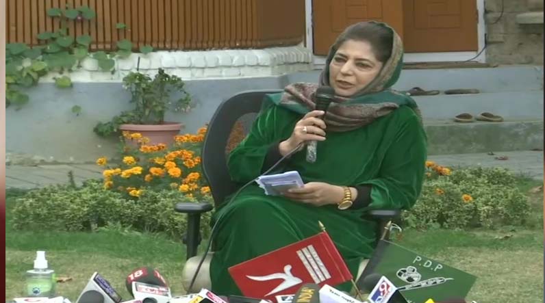 Won’t raise any other flag till J&K’s flag, constitution is returned: Mehbooba Mufti