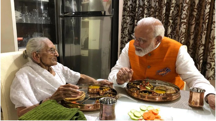 PM Modi 69th birthday: PM Modi meets mother over lunch, seeks blessings