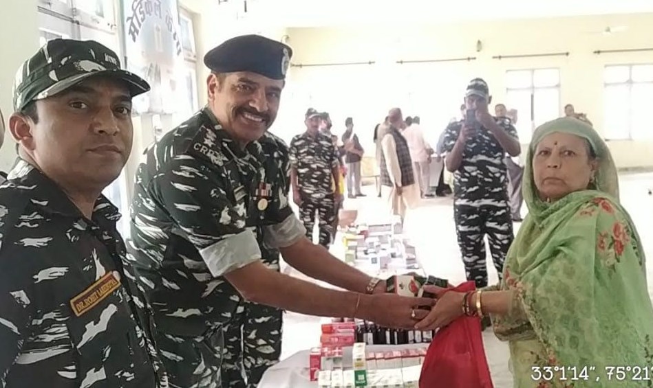187 BN CRPF  organized free medical camp at Shuddha Mahadev District-Udhampur