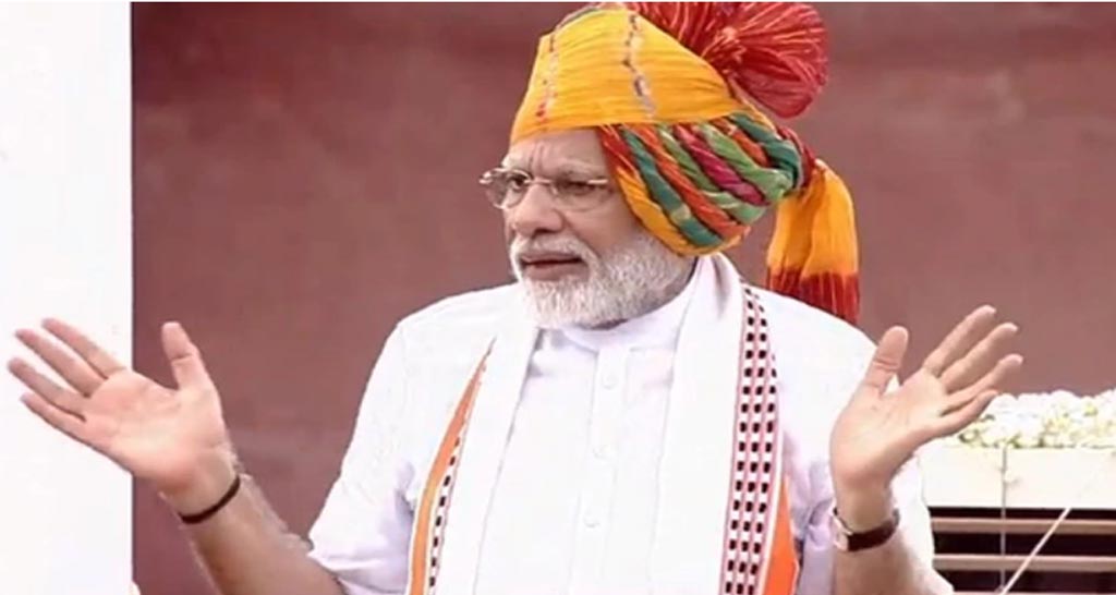 73rd Independence Day: From Red Fort, PM Modi strikes at Oppn over Article 370 with a question