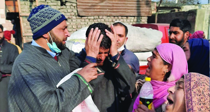   Families of ‘militants’ killed in Srinagar encounter protest, demand fair probe