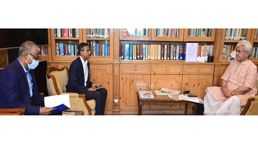 CEO OYO India calls on LG Manoj Sinha