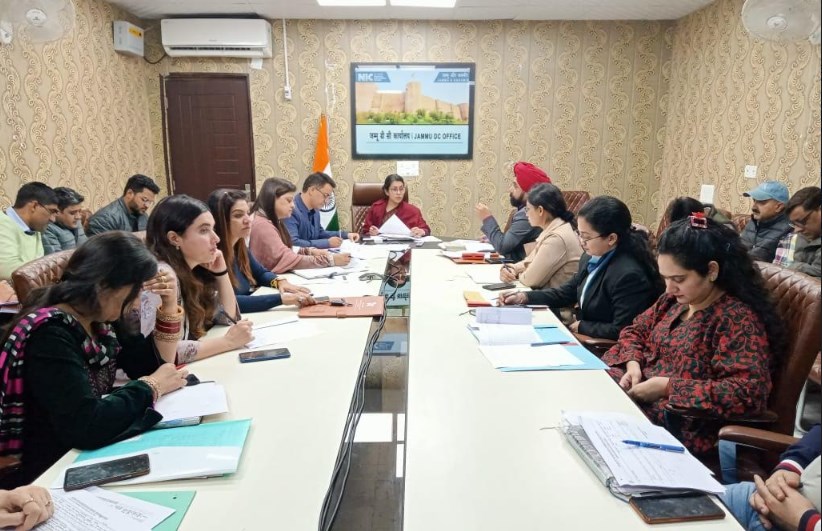 DC Jammu reviews progress of RDD works under PRI, BDC, DDC component
