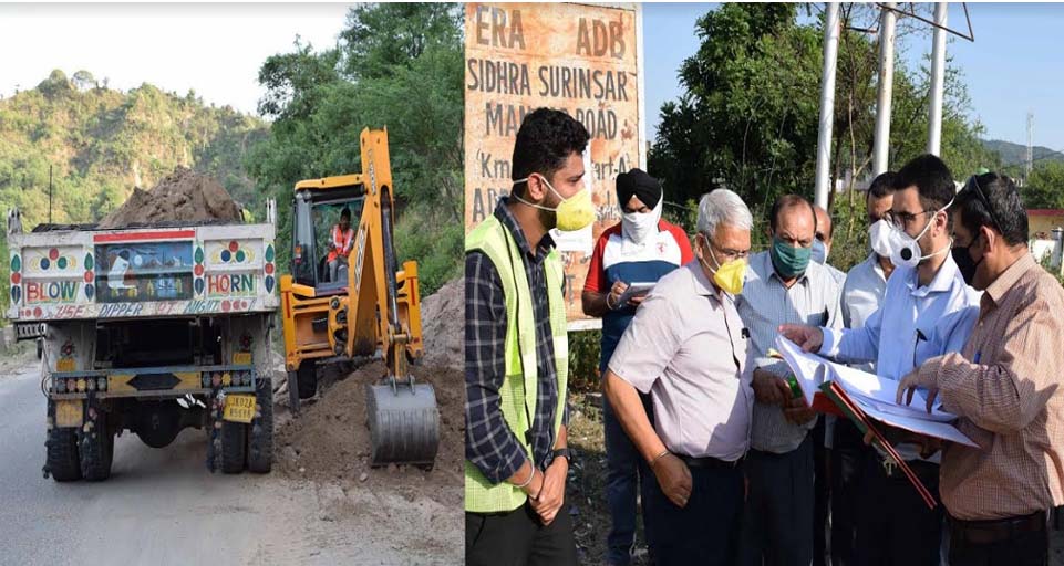 Div Com reviews demarcation work of parks, development of internal roads