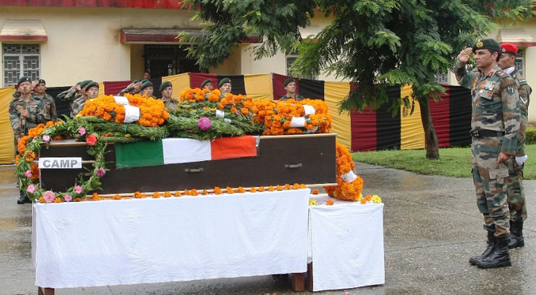 Army pays tribute to martyr Naik Krishan Lal in Jammu and Kashmir's Akhnoor