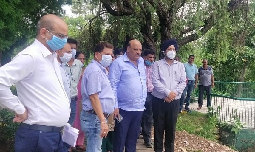 Comm. Secy Floriculture reviews progress on ongoing developmental works at Bagh-e-Bahu