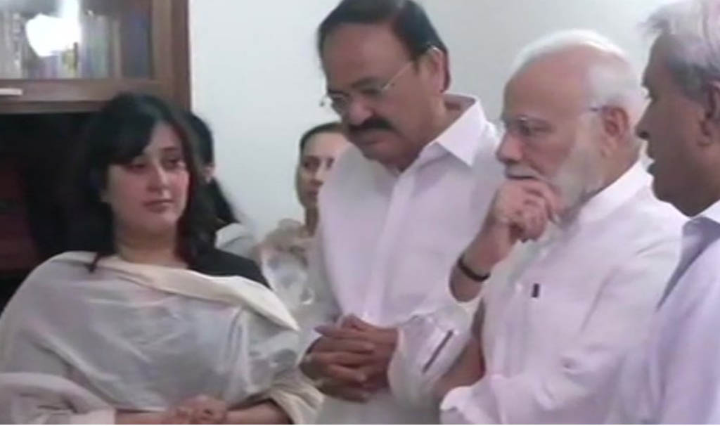 PM Narendra Modi gets emotional as he pays last respects to Sushma Swaraj