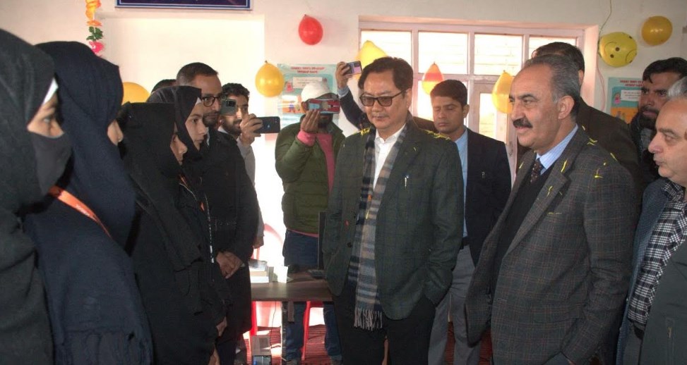 Union Law Minister Kiren Rijiju visits Anantnag, inaugurates legal literary club and interacts with beneficiaries