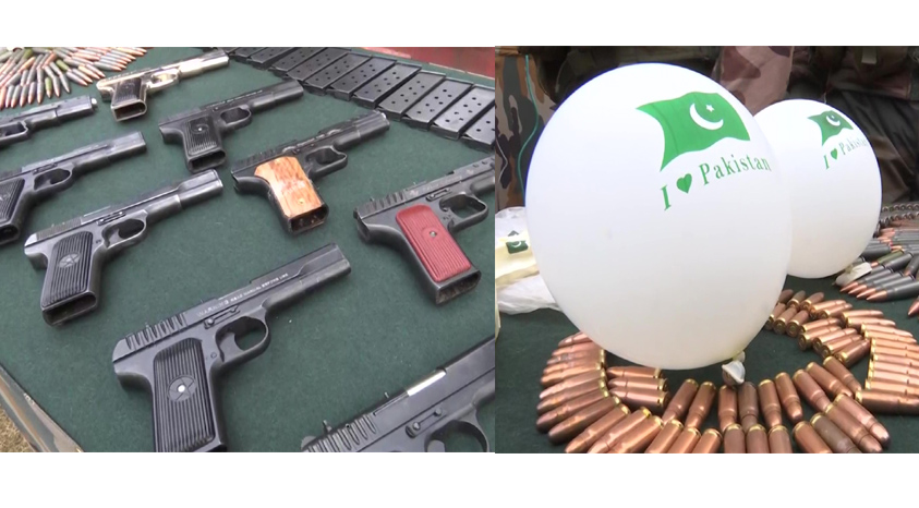 ‘War-like stores… AK 74 rifles, 12 Chinese pistols seized in Uri’: Indian Army