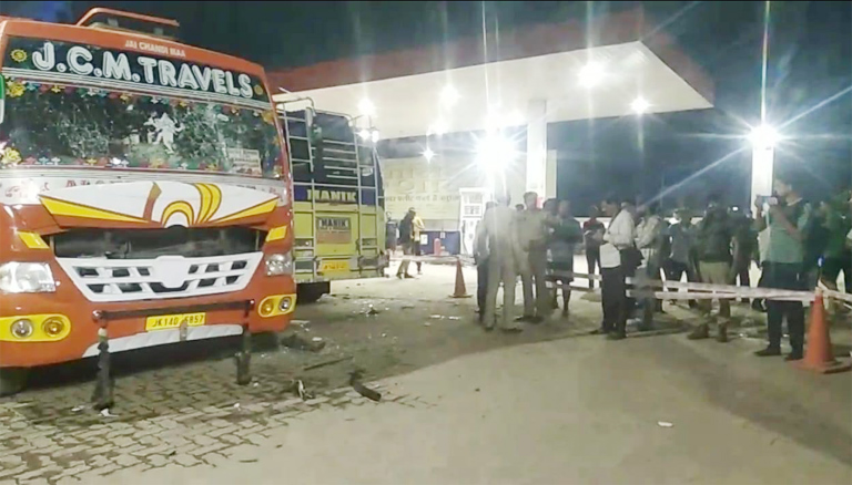 2 injured after mysterious blast inside parked bus in Udhampur