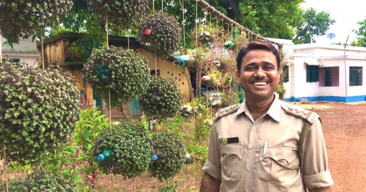 Bengal Forest Officer Creates Garden Using Plastic Bottles, Rubber Tyres
