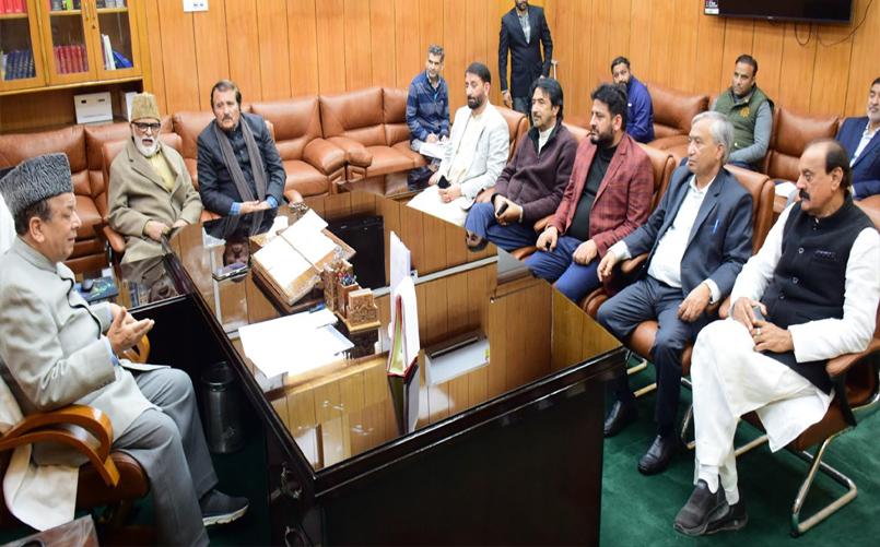 Speaker JKLA chairs All Party, Business Advisory Committee meeting at Jammu