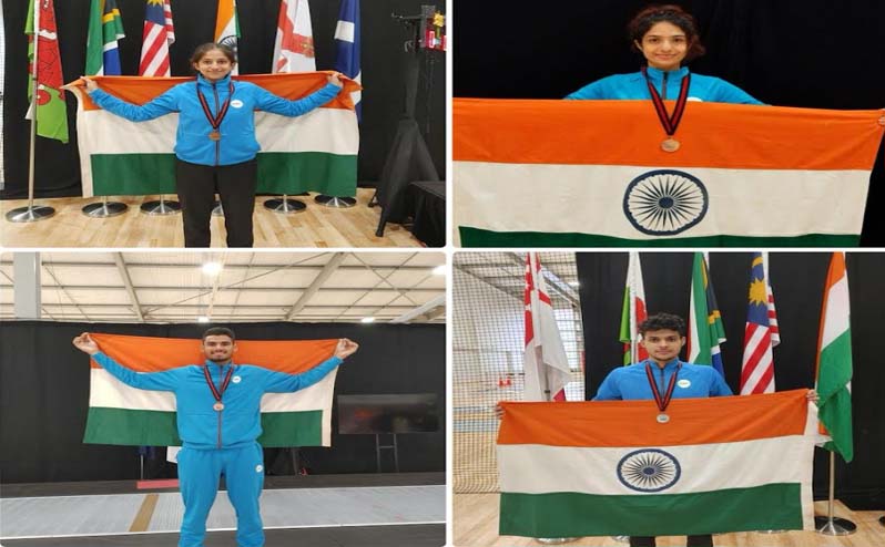 J&K Fencing Athletes make India proud at Commonwealth Championship in New Zealand