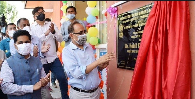 Rohit Kansal inaugurates 1x10 MVA 33/11 KV station at Nusoo, Bandipora