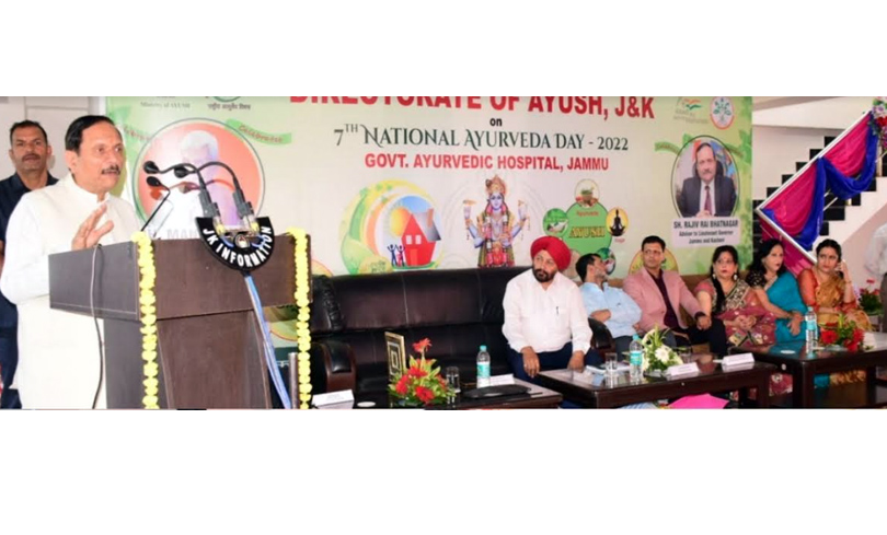 Ayush institutions playing pivotal role in providing medical care facilities in far flung areas of J&K: Advisor Bhatnagar