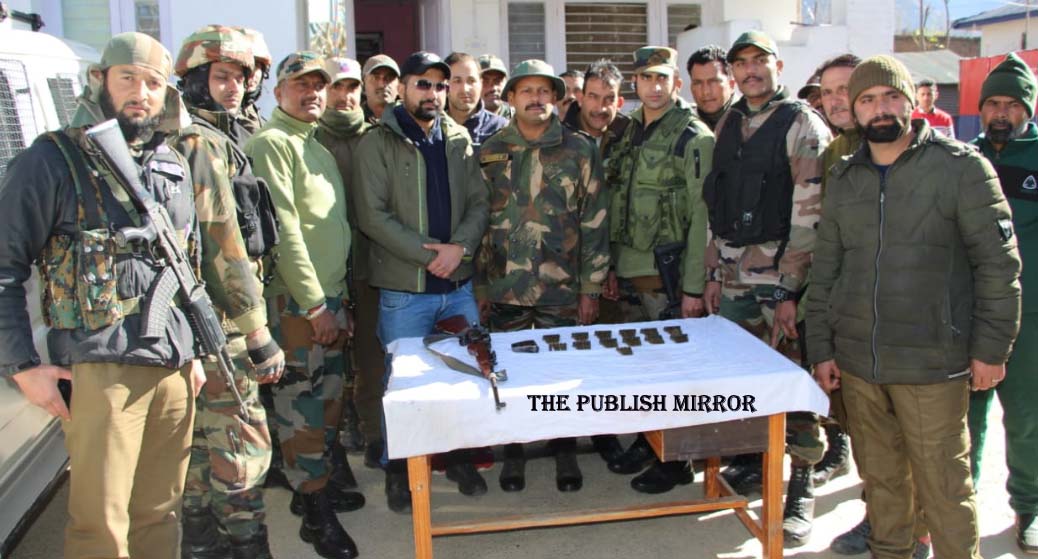 Militant hideout busted in Bandipora Forest, arms and ammunition recovered