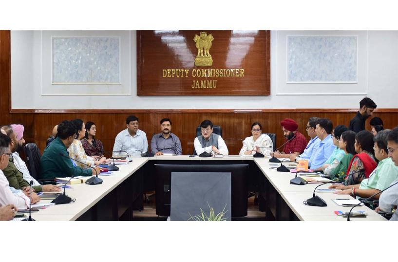 DC Jammu chairs series of meetings; stresses integrity, coordination for efficient public service delivery