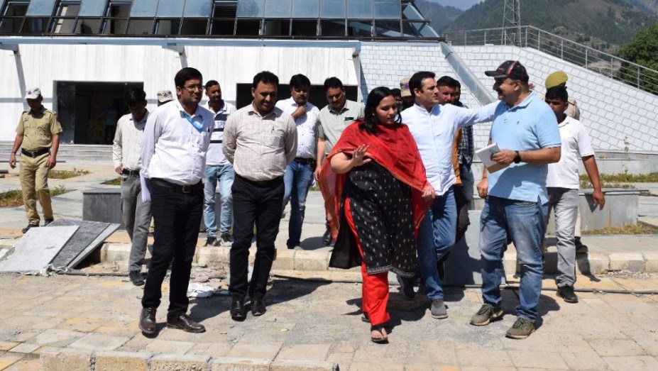 DC inspects ongoing developmental works of Int’l Yoga Centre at Mantalai