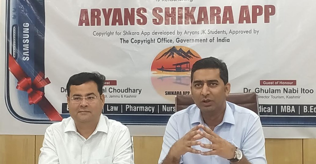 In a major breakthrough, Govt. of India grants Copyright to Aryans Shikara App developed by Aryans JK students