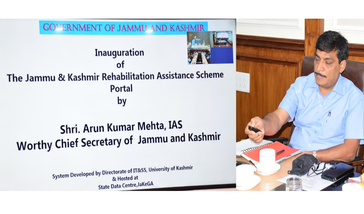CS inaugurates portal for J&KRAS, 2022