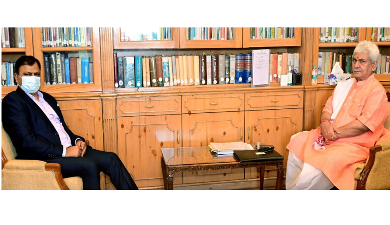 Former Deputy Chairman, J&K Legislative Council; BJP Minority Morcha Secretary call on Lt Governor