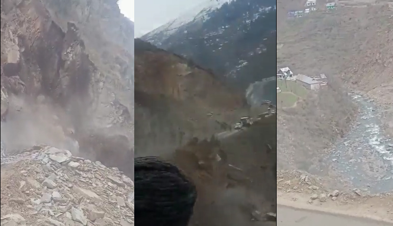 Jammu-Srinagar highway closed due to landslide; clearance work underway
