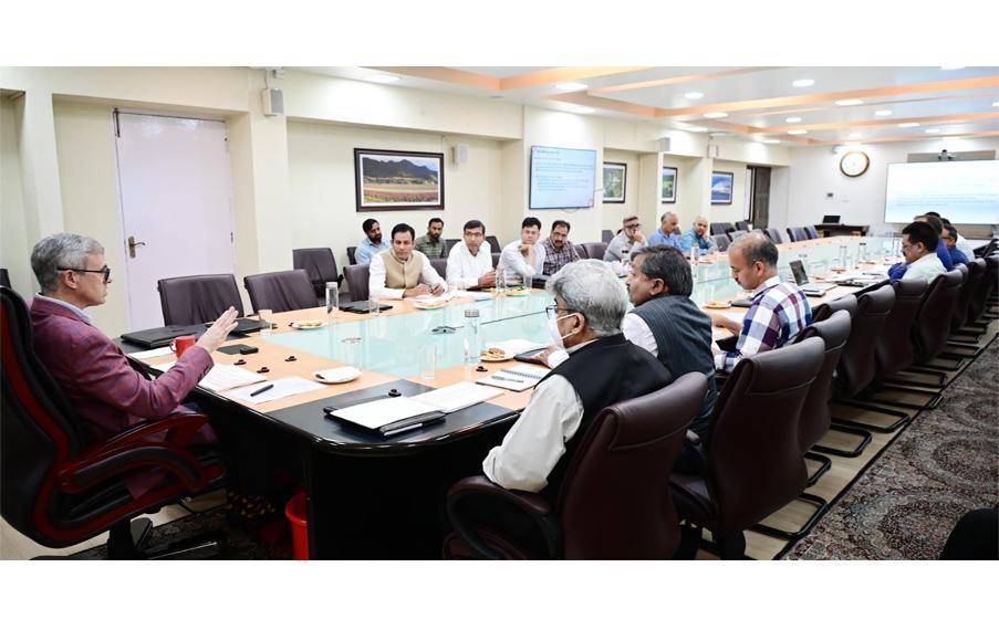 Chief Minister Omar Abdullah reviews key hydro power projects, emphasizes timely execution